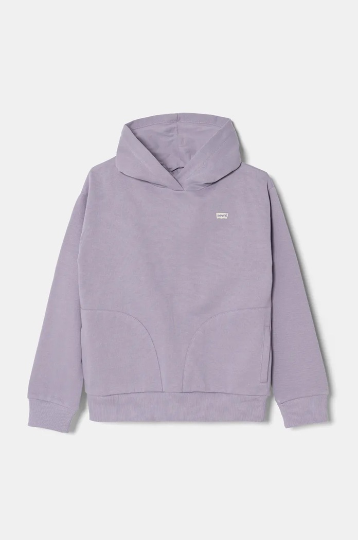 Levi's Bluza dziecięca BATWING CHEST HIT HOODIE fioletowy 4EL078
