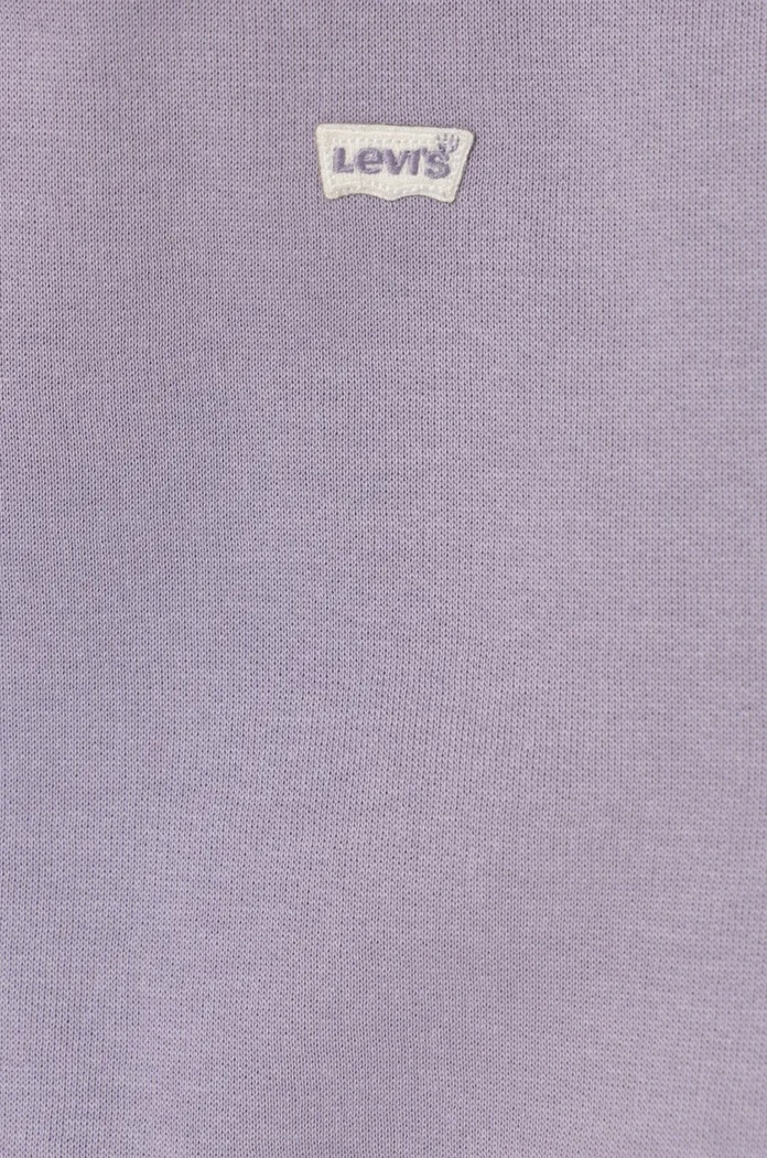 Dziewczynka Levi's Bluza dziecięca BATWING CHEST HIT HOODIE 4EL078 fioletowy