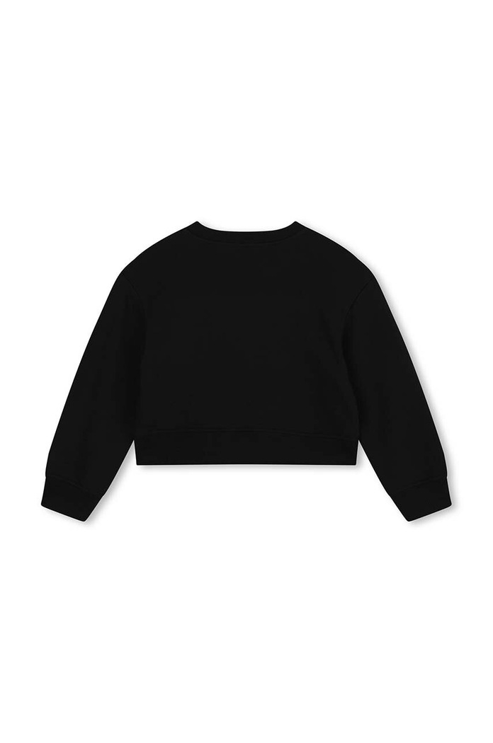 Παιδική βαμβακερή μπλούζα Marc Jacobs W60263.102.108 μαύρο AW24