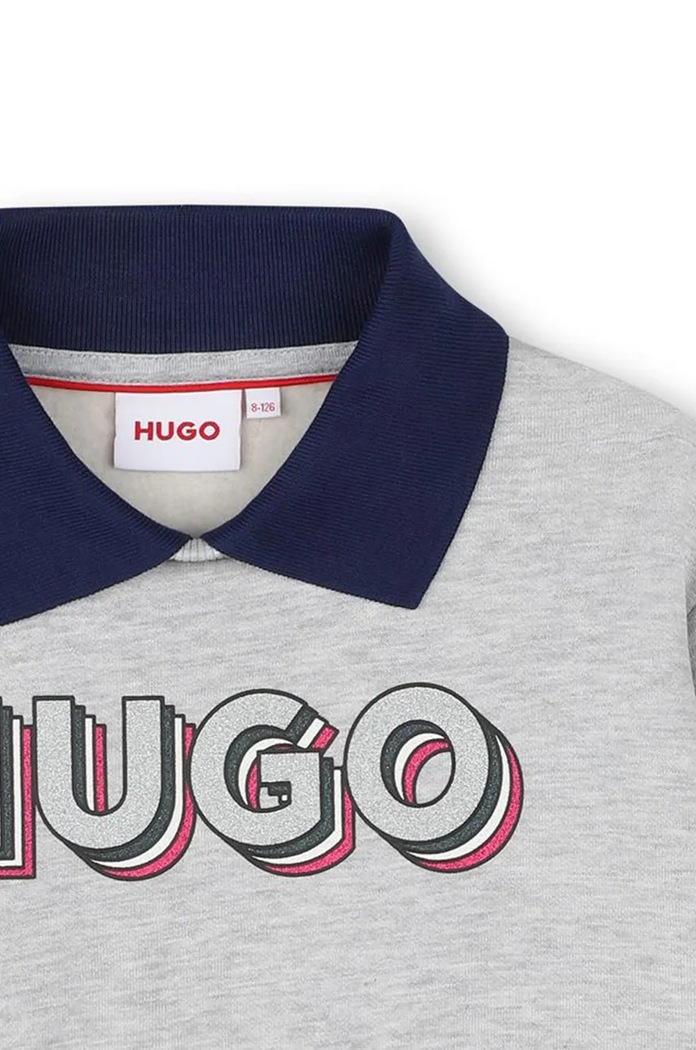 Παιδική μπλούζα HUGO γκρί G00212.156.162