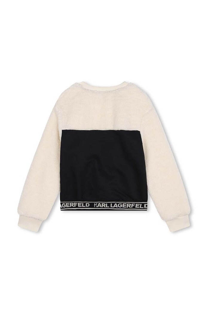 Παιδική μπλούζα Karl Lagerfeld Z30223.114.150 μαύρο AW24