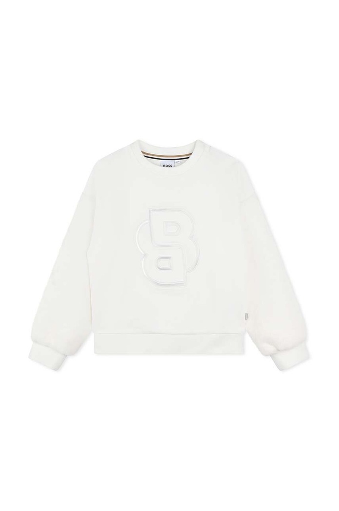 BOSS Bluza copii J51112.156.162 alb AW24