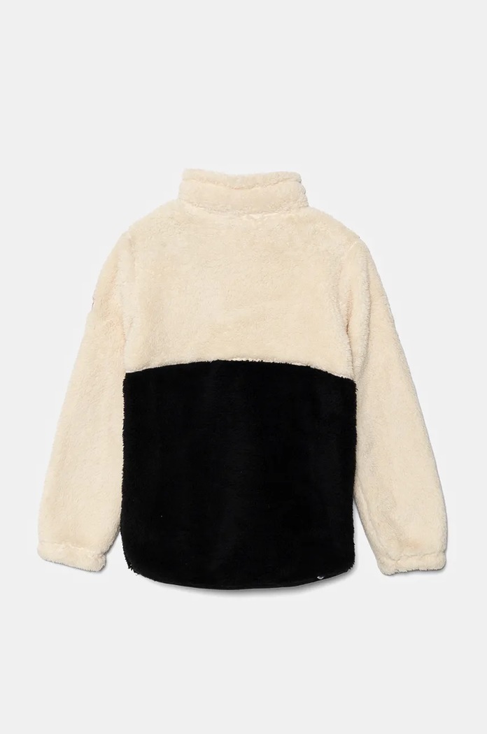 Roxy bluza polarowa dziecięca ALABAMA bez kaptura beżowy ERGFT03941
