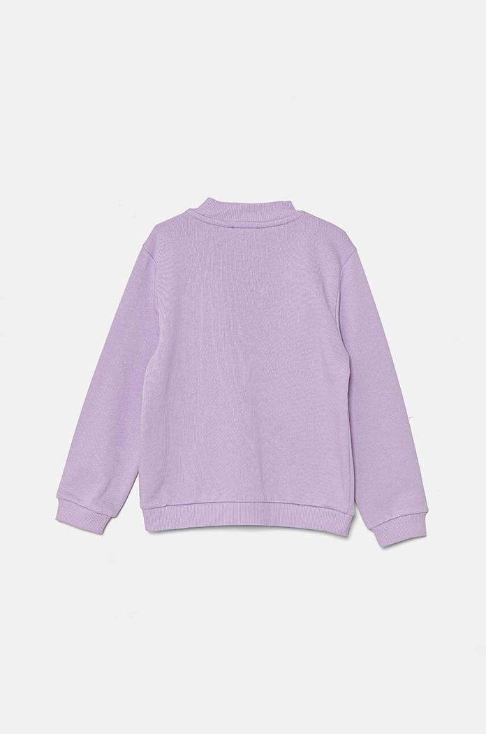 United Colors of Benetton bluza bawełniana dziecięca 3J70G5037.P.Seasonal fioletowy AW24