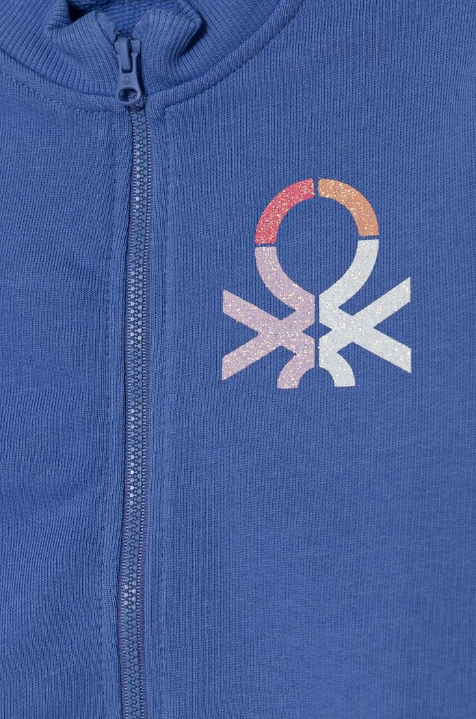 Dziewczynka United Colors of Benetton bluza bawełniana dziecięca 3J70G5037.P.Seasonal fioletowy