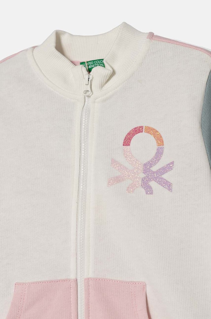 Dziewczynka United Colors of Benetton bluza bawełniana dziecięca 3J70G5037.P.Seasonal multicolor