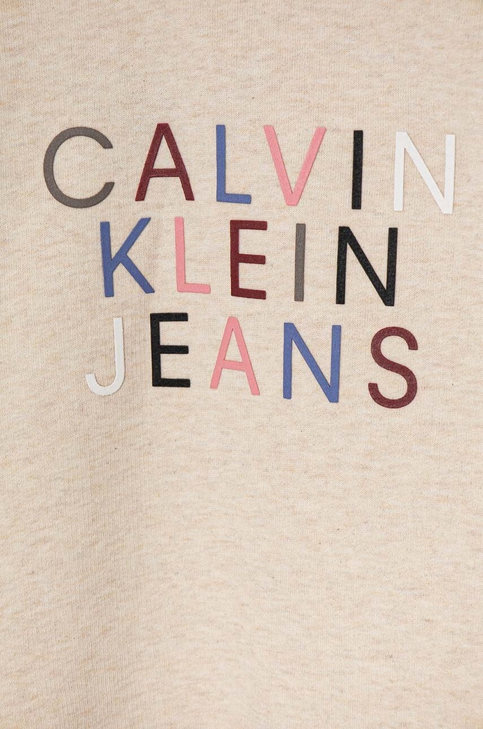 Bluza dziecięca Calvin Klein Jeans IG0IG02637.9BYH. beżowy