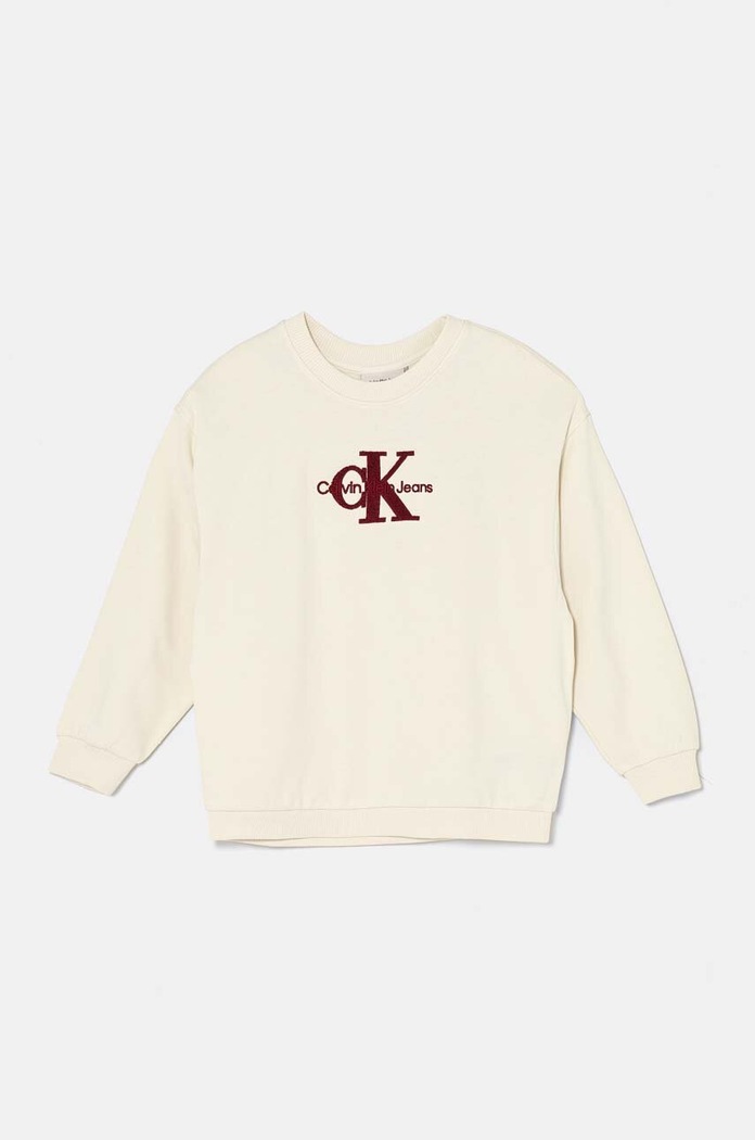 Calvin Klein Jeans bluza dziecięca IG0IG02738.9BYH. beżowy AW24