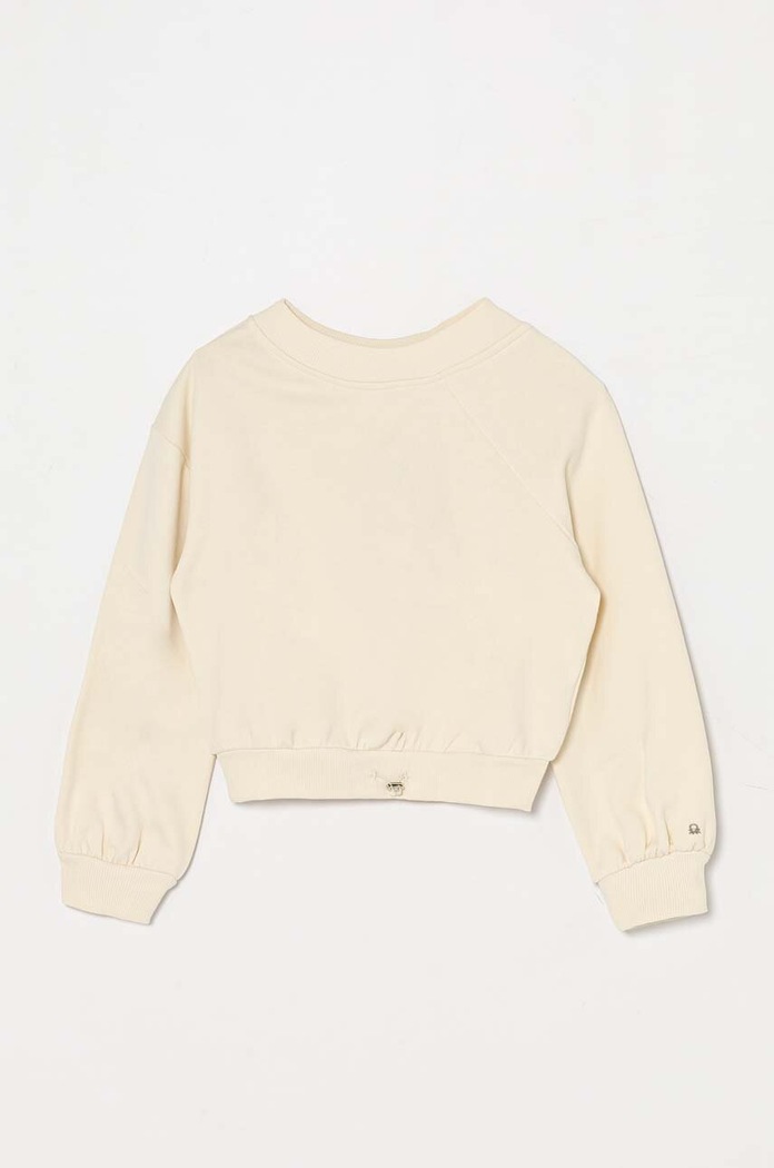 United Colors of Benetton bluza bawełniana dziecięca bawełna beżowy 33NVC400B.G.Seasonal
