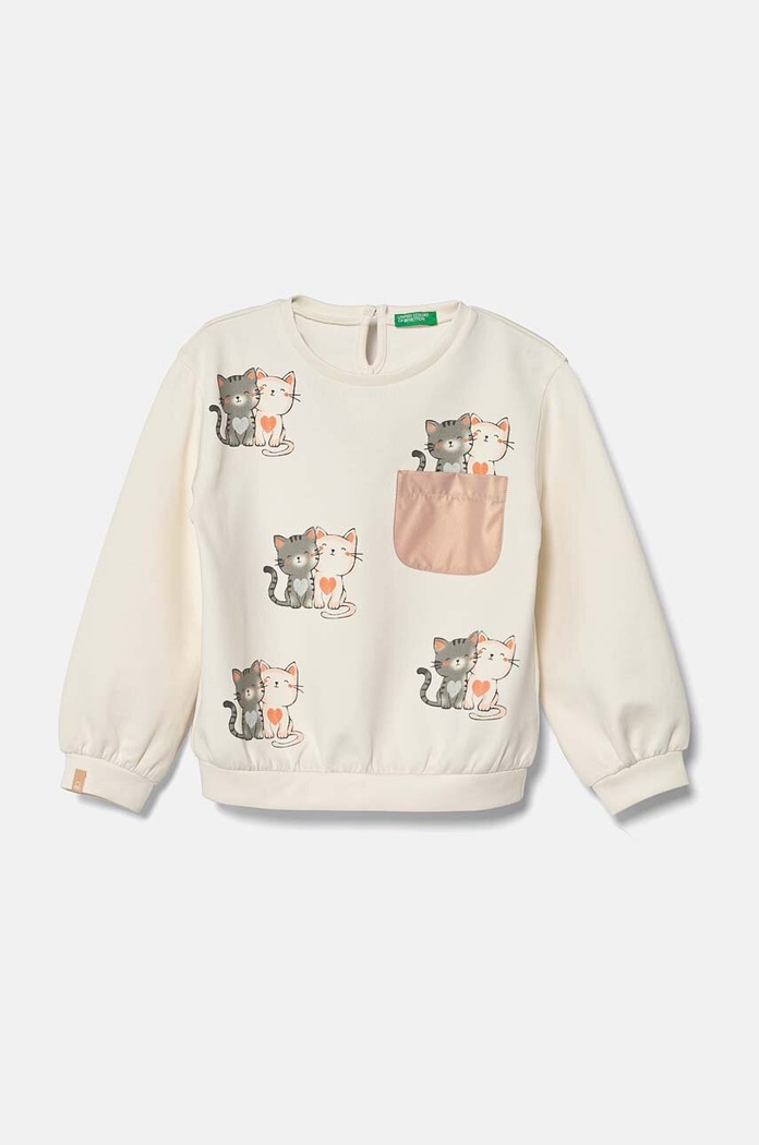 United Colors of Benetton bluza dziecięca pozostałe beżowy 34JZG10FQ.P.Seasonal