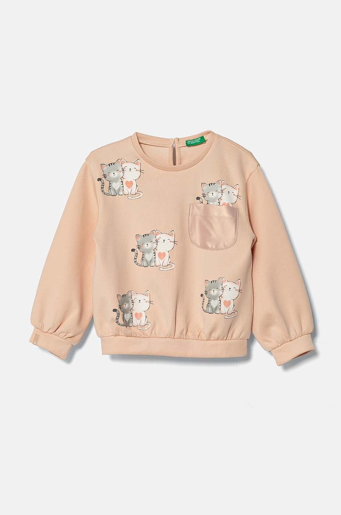 United Colors of Benetton bluza dziecięca pozostałe beżowy 34JZG10FQ.P.Seasonal