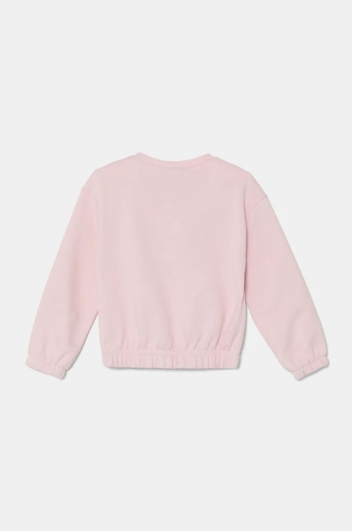 Βαμβακερή μπλούζα μωρού United Colors of Benetton 3J68G10HE.P.Seasonal ροζ AW24