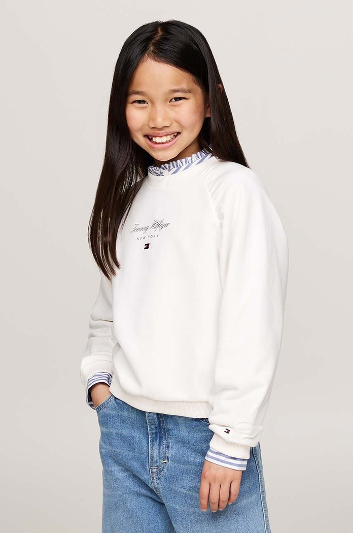 Tommy Hilfiger bluza dziecięca pozostałe biały KG0KG08194.9BYH.92.122