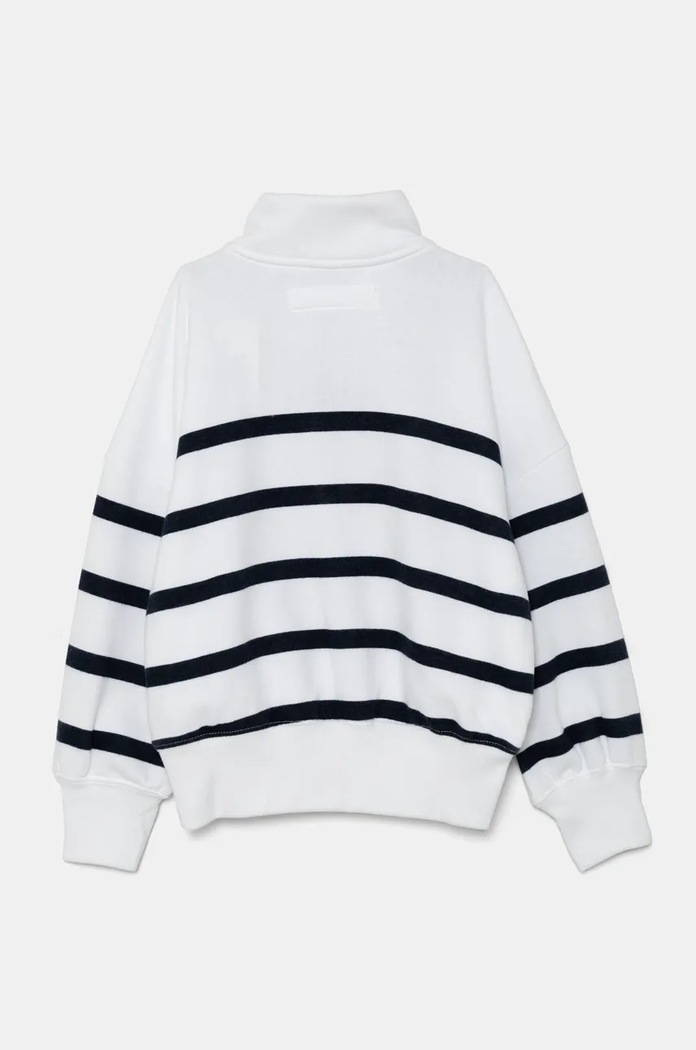 Детски суичър Abercrombie & Fitch KI252.4062 бял AW24