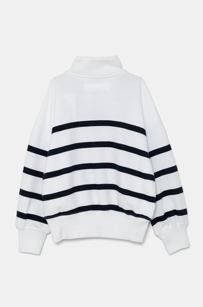 Детски суичър Abercrombie & Fitch KI252.4062 бял AW24