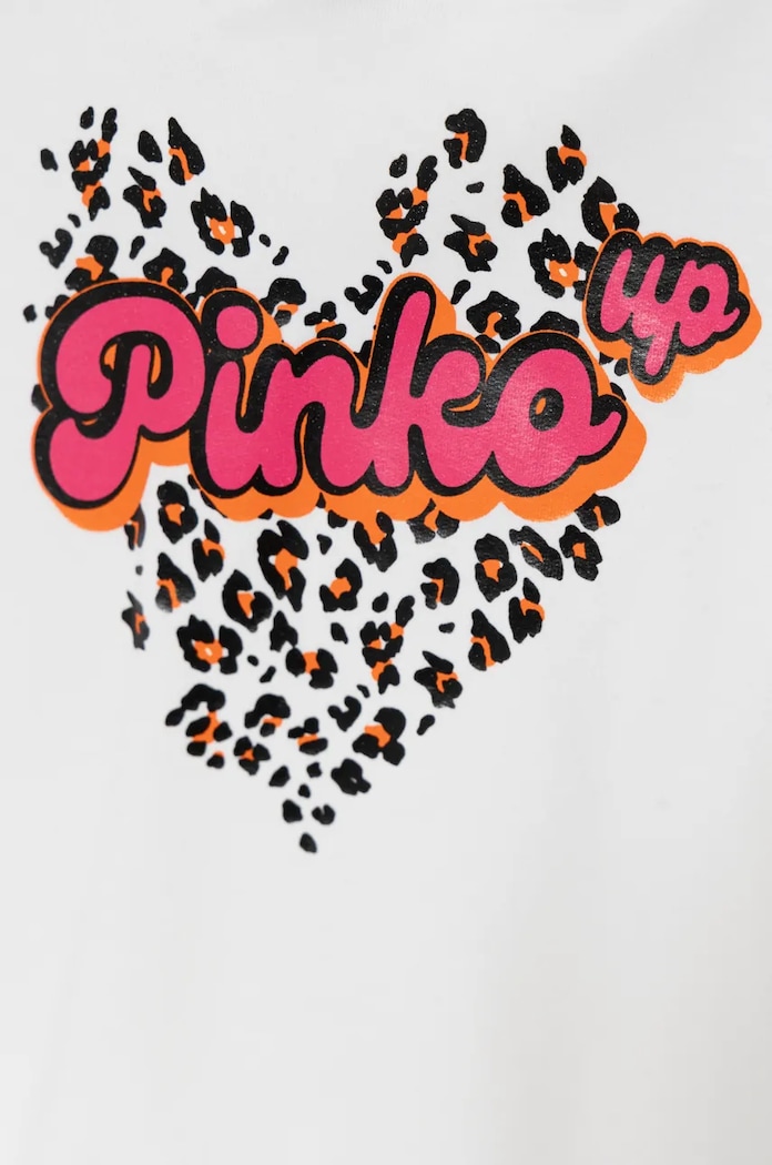 Dziewczynka Pinko Up bluza dziecięca F4PIBGDR206 biały