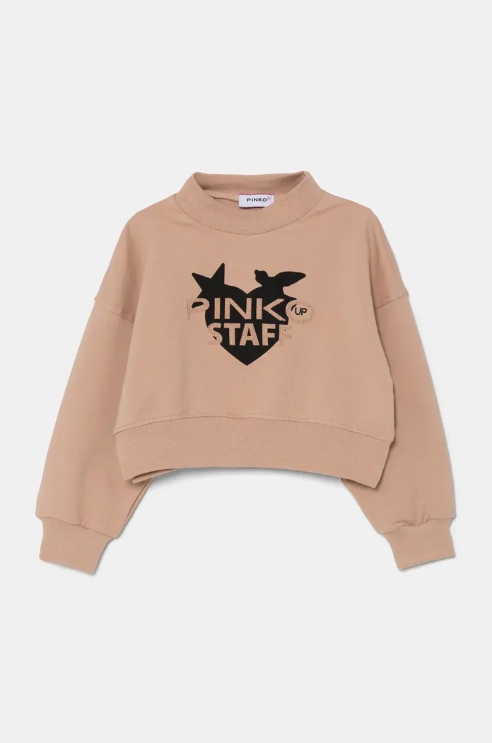 Pinko Up bluza dziecięca z elastanem pomarańczowy F4PIBGSW170