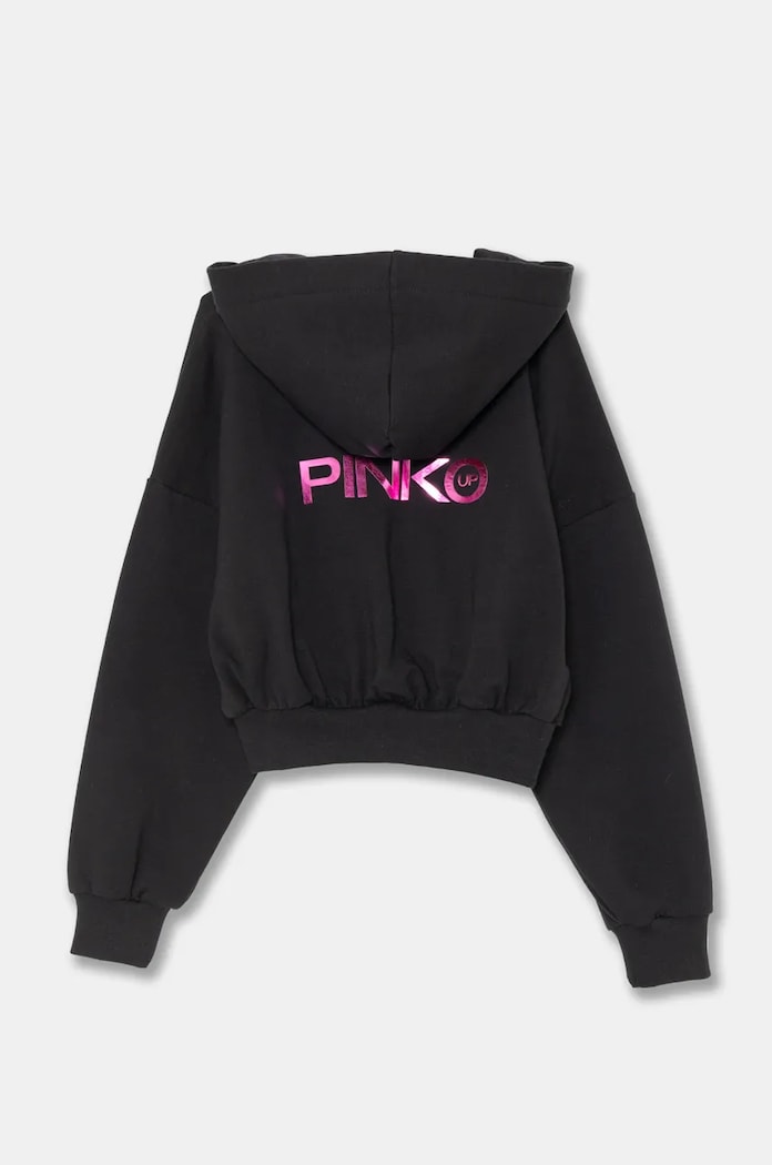 Детски суичър Pinko Up F4PIJGZH089 черен AW24