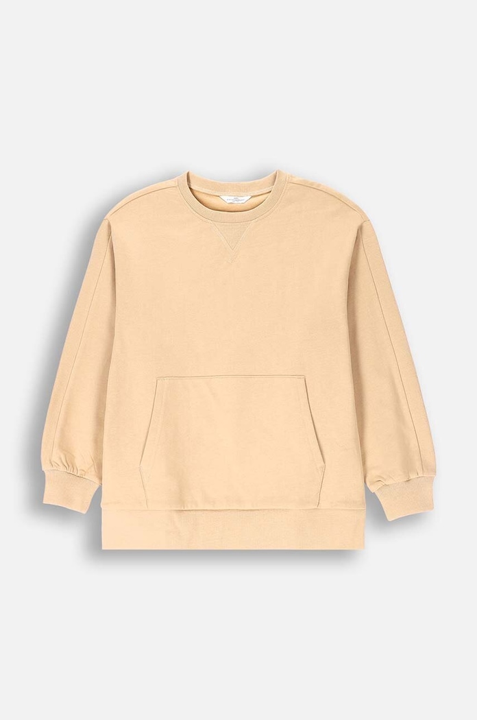 Coccodrillo bluza bawełniana dziecięca bawełna beżowy ZC4132601VGA
