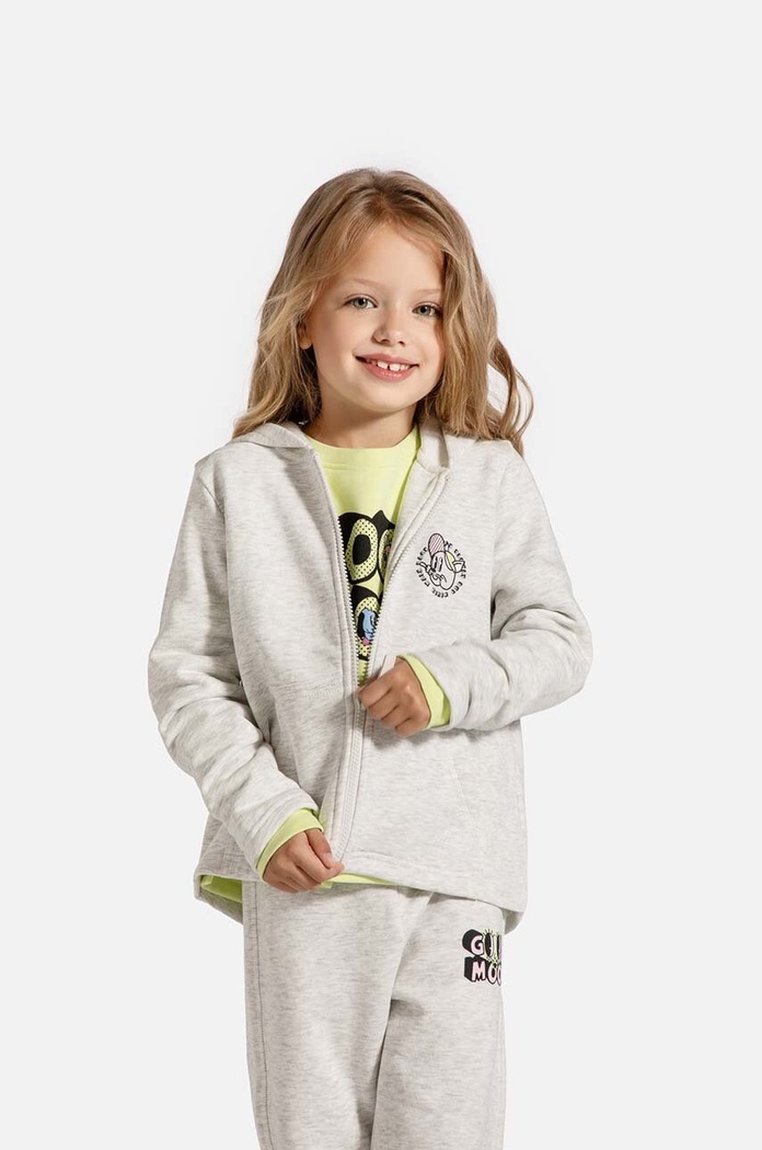 Coccodrillo bluza dziecięca z kapturem szary ZC4132601CGK
