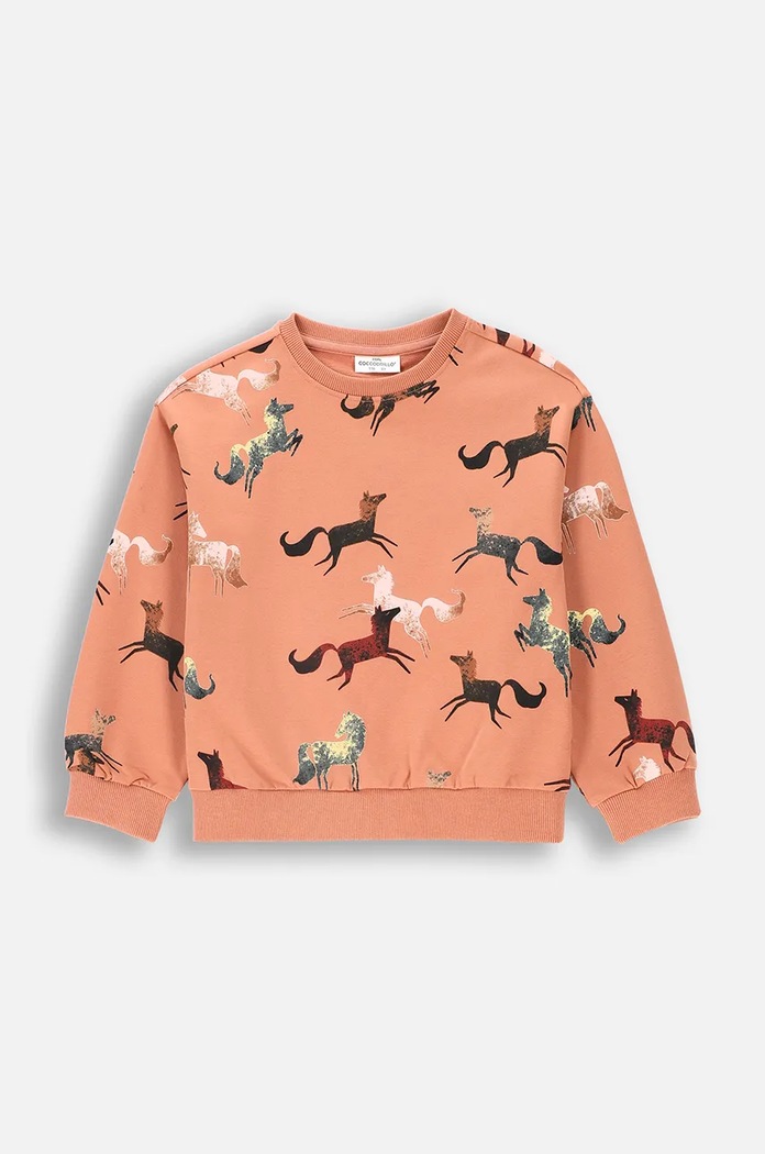 Coccodrillo bluza dziecięca ZC4132101RGK różowy AW24