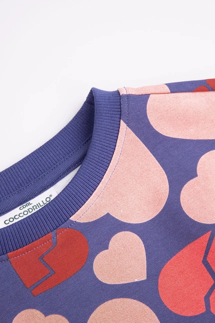 Dziewczynka Coccodrillo bluza dziecięca ZC4132101HGK fioletowy