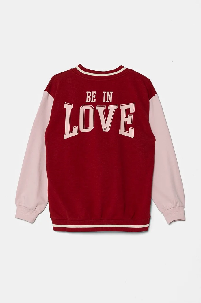 United Colors of Benetton bluza dziecięca 32N4C400A.G.Seasonal fioletowy AW24