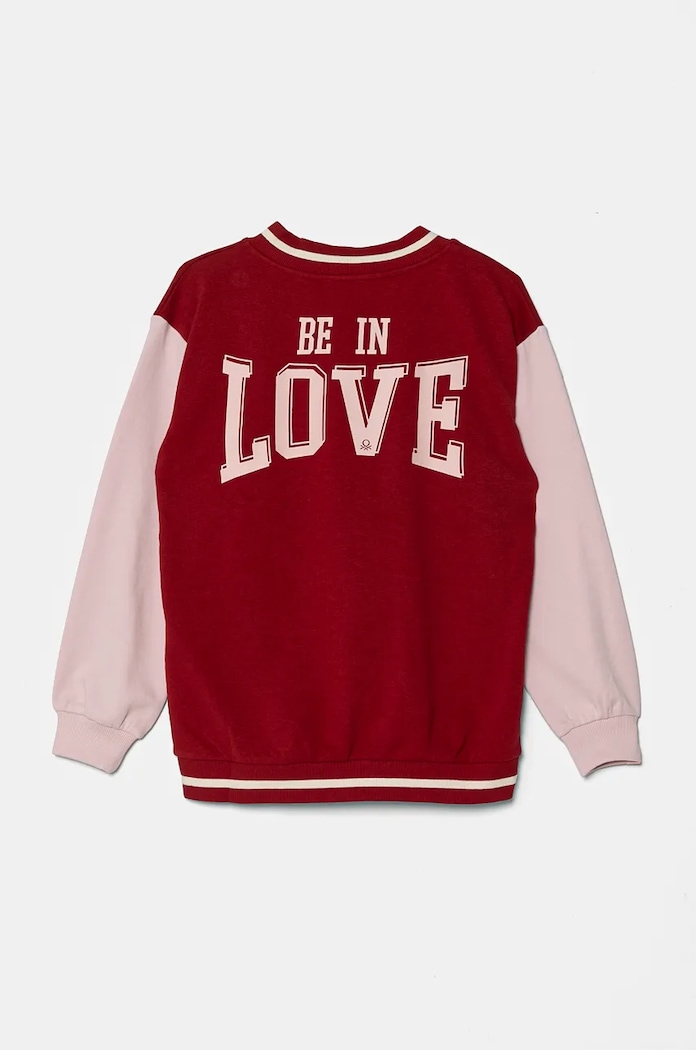United Colors of Benetton bluza dziecięca 32N4C400A.G.Seasonal fioletowy AW24