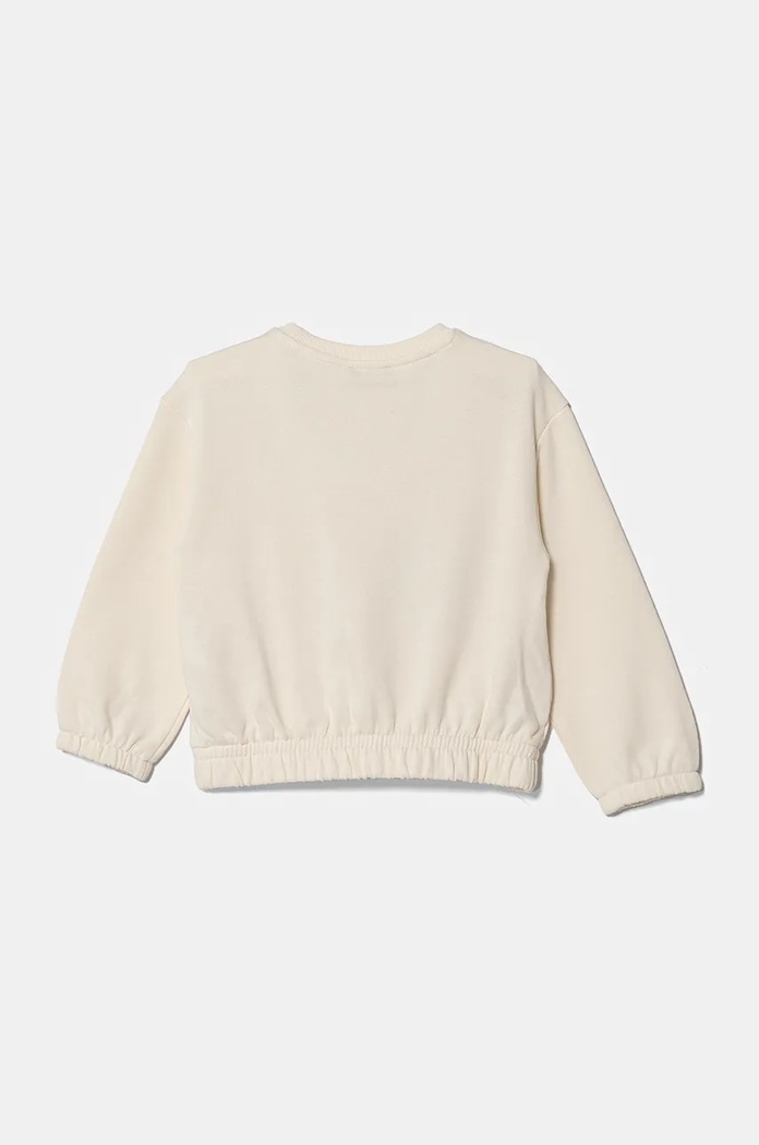 United Colors of Benetton bluza bawełniana dziecięca 3J68G10FE.P.Seasonal beżowy AW24