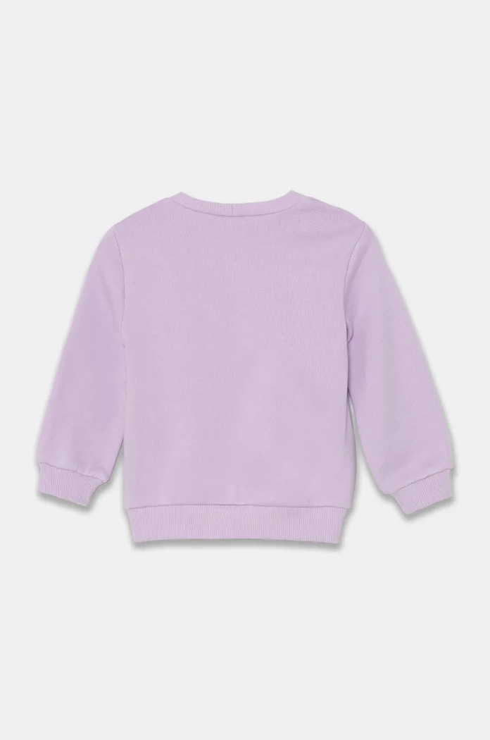 United Colors of Benetton hanorac de bumbac pentru copii 3J68G10H7.P.Seasonal violet AW24