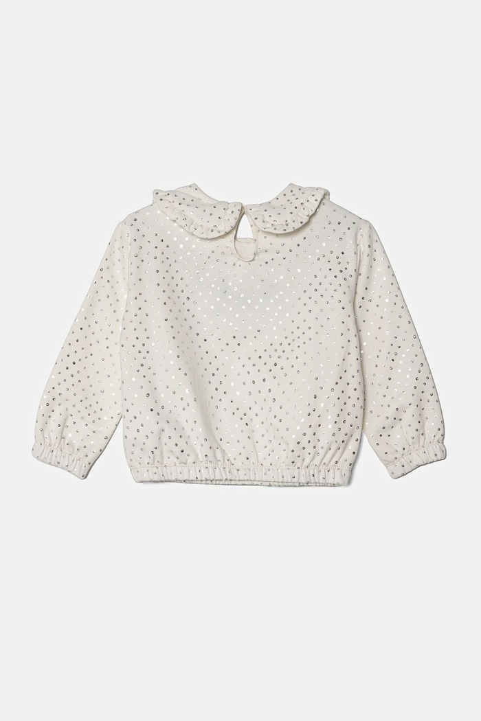 Παιδική μπλούζα United Colors of Benetton 3S73G10GF.P.Seasonal λευκό AW24