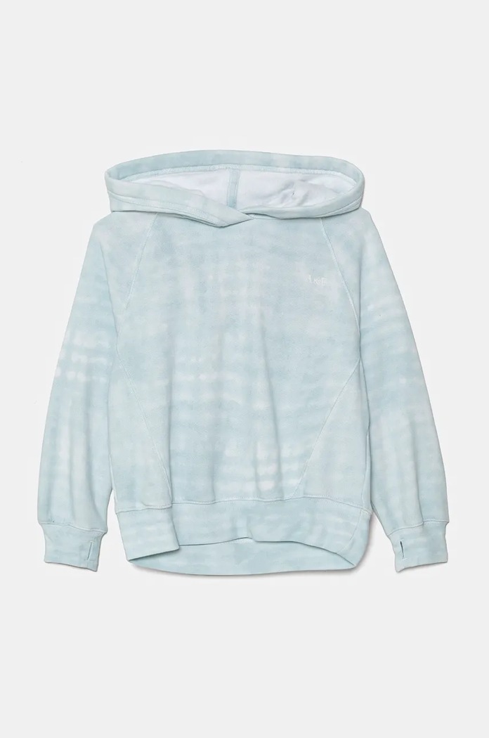 Παιδική μπλούζα Abercrombie & Fitch με κουκούλα μπλε KI252.4380