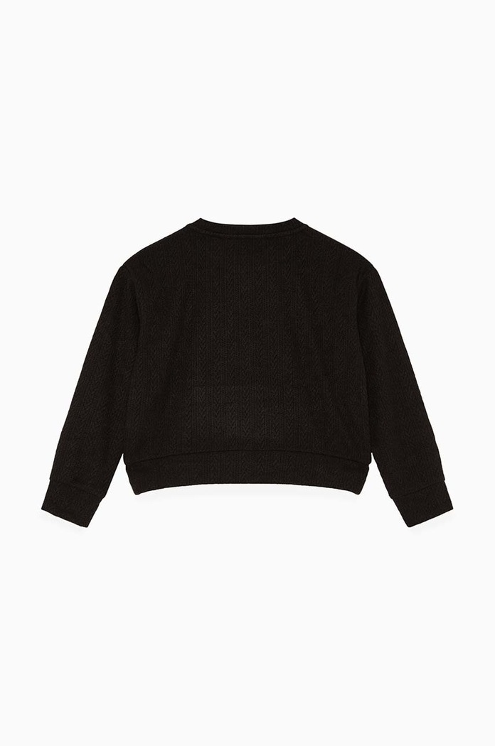 Παιδική μπλούζα Patrizia Pepe K230 7M0852 μαύρο AW24