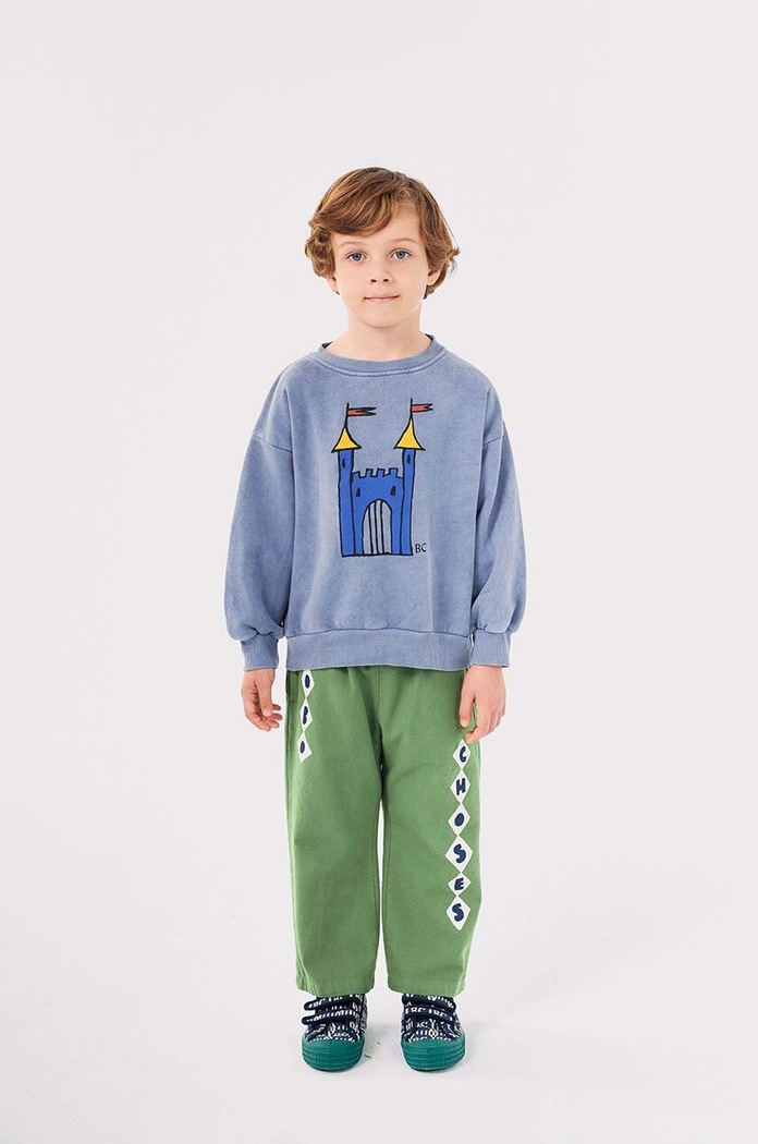 Dětská bavlněná mikina Bobo Choses Faraway Castle šedá 224AC036