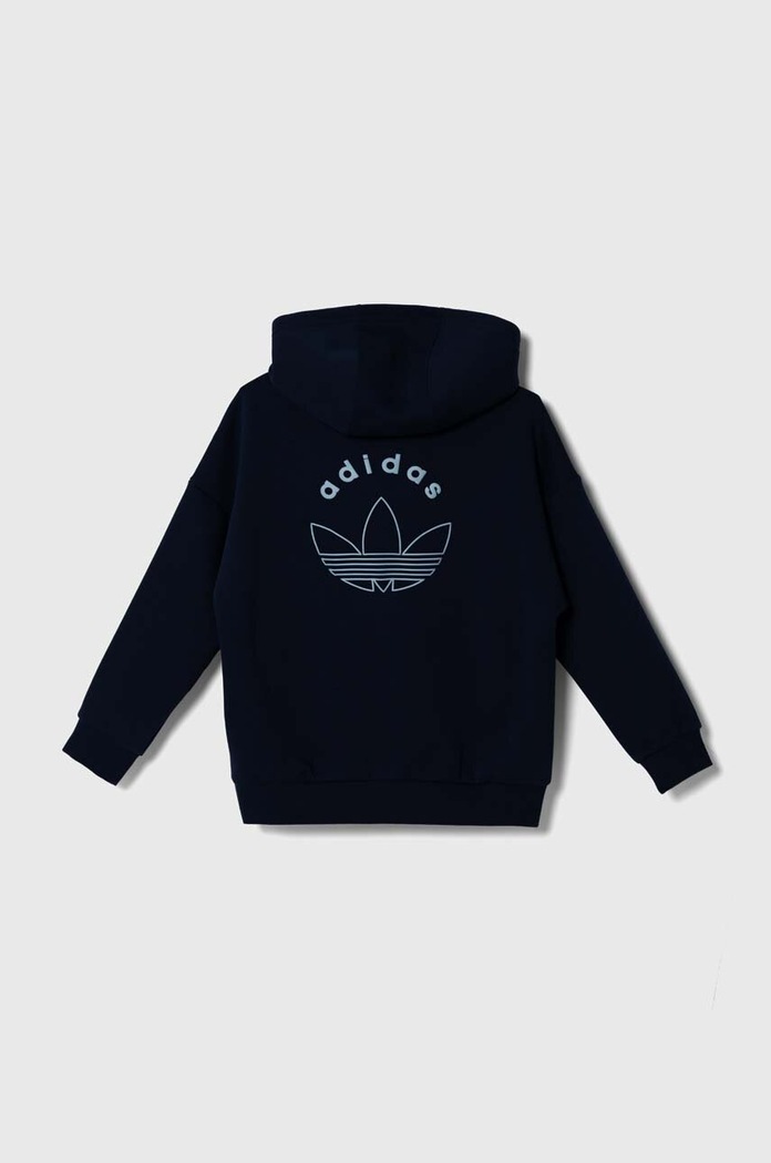 CHLAPEC Dětská mikina adidas Originals HOODIE IX6843 námořnická modř