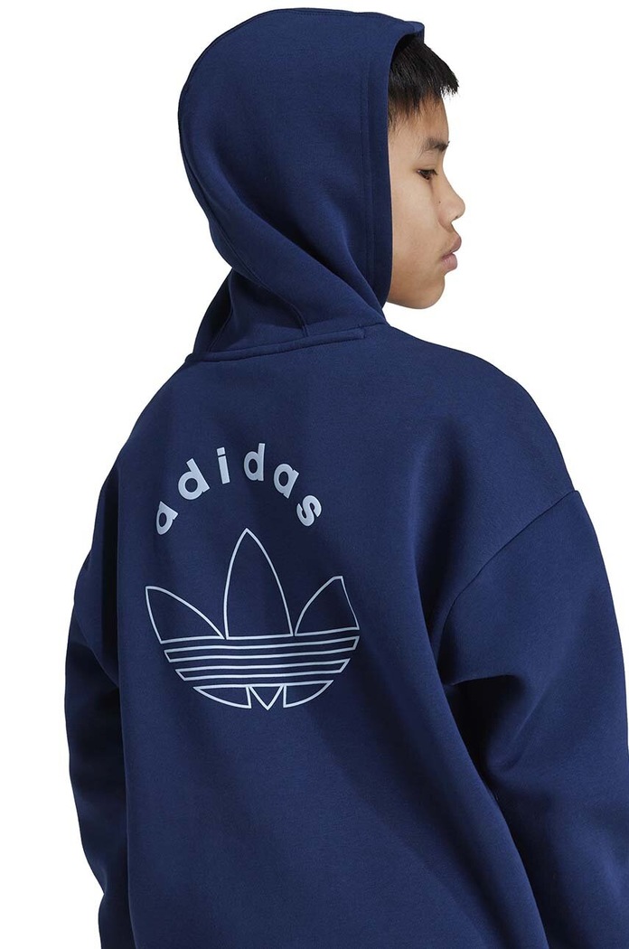 Dětská mikina adidas Originals HOODIE IX6843 námořnická modř