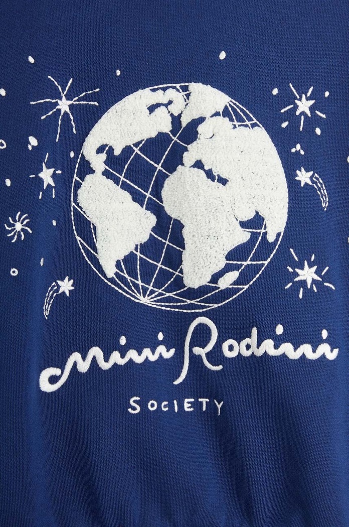 Detská bavlnená mikina Mini Rodini tmavomodrá 2472011860