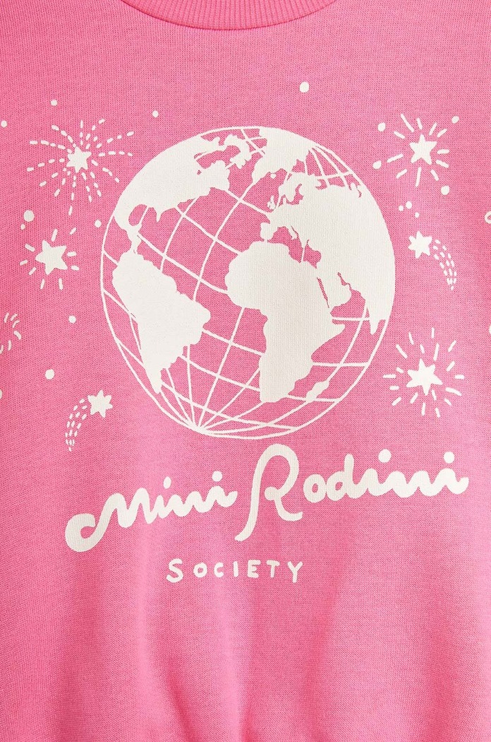 Detská bavlnená mikina Mini Rodini ružová 2472011928