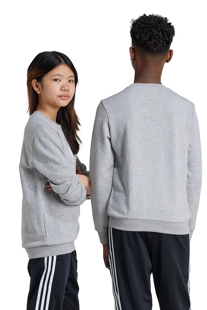 adidas Originals bluza dziecięca TREFOIL CREW IY7436 szary