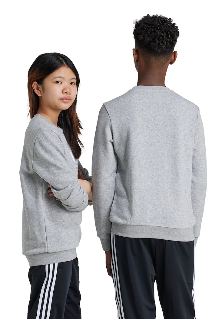 adidas Originals bluza dziecięca TREFOIL CREW IY7436 szary