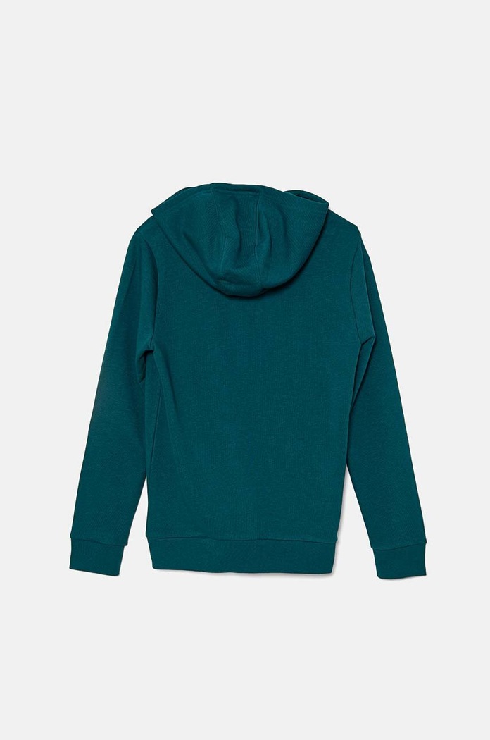 Dječaci Dječja dukserica adidas Originals TREFOIL HOODIE IY7440 tirkizna
