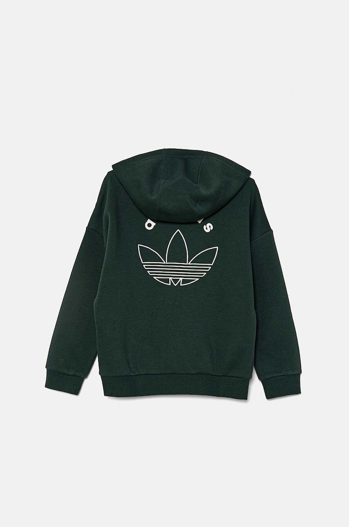 Dječja dukserica adidas Originals HOODIE IY9555 zelena AW24