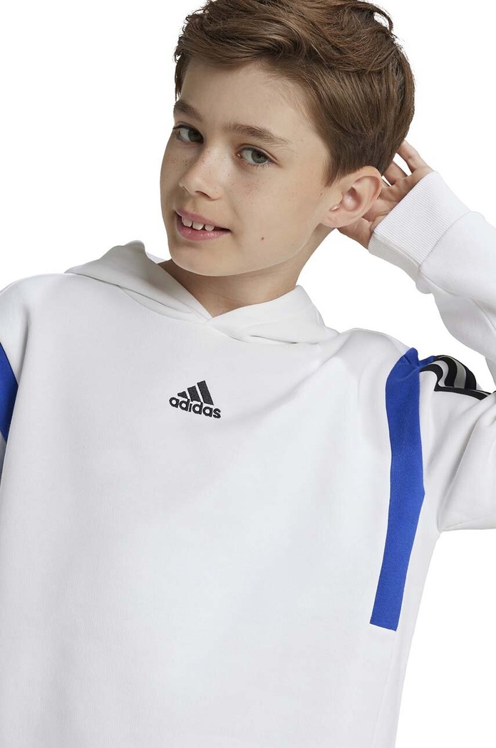 CHLAPEC Dětská mikina adidas B HD CB JE0321 bílá
