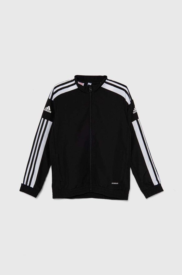 Dětská mikina adidas Performance SQ21 PREKT bez kapuce černá GK9552
