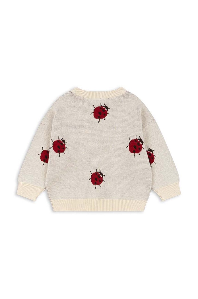 Момче Детски памучен пуловер Konges Sløjd LAPIS KNIT BLOUSE KS101551 бежов
