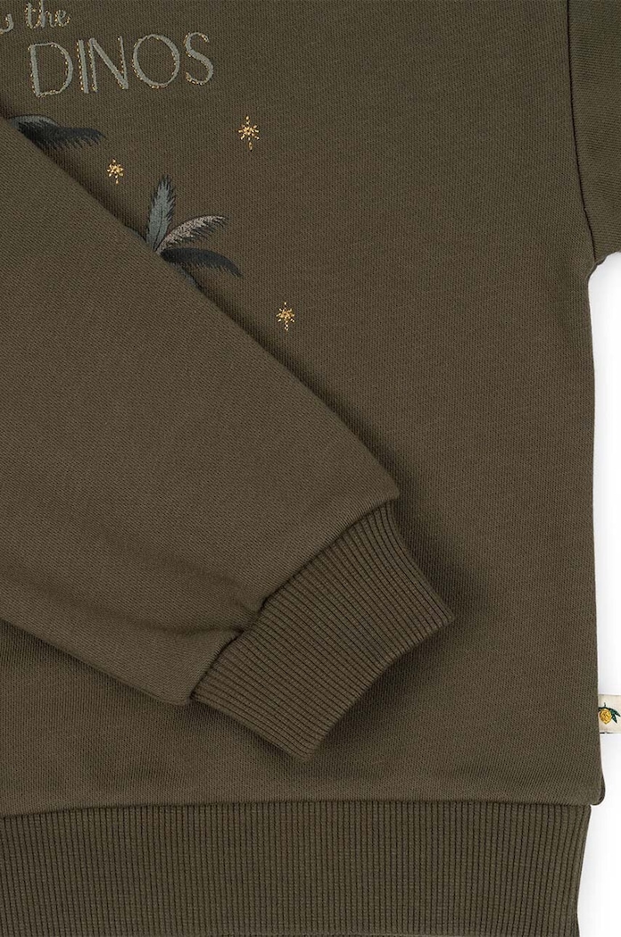 Детски суичър Konges Sløjd LOU SWEATSHIRT OCS KS101568 зелен