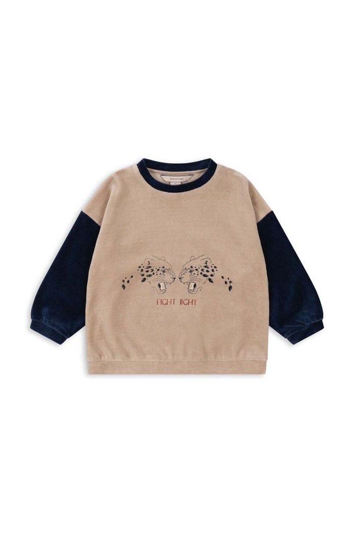 Детски суичър Konges Sløjd WALLY SWEATSHIRT GOTS KS101733 бежов AW24