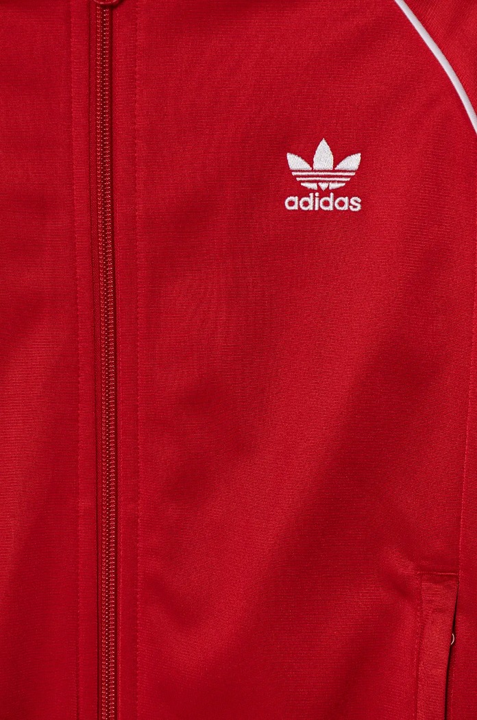 Detská mikina adidas Originals SST TRACK TOP červená IX7629