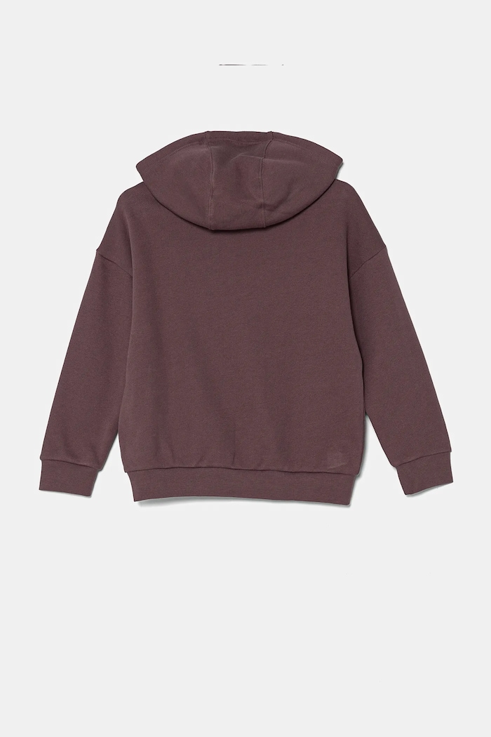 Dječaci Dječja pamučna dukserica adidas Originals HOODIE IX7616 ljubičasta