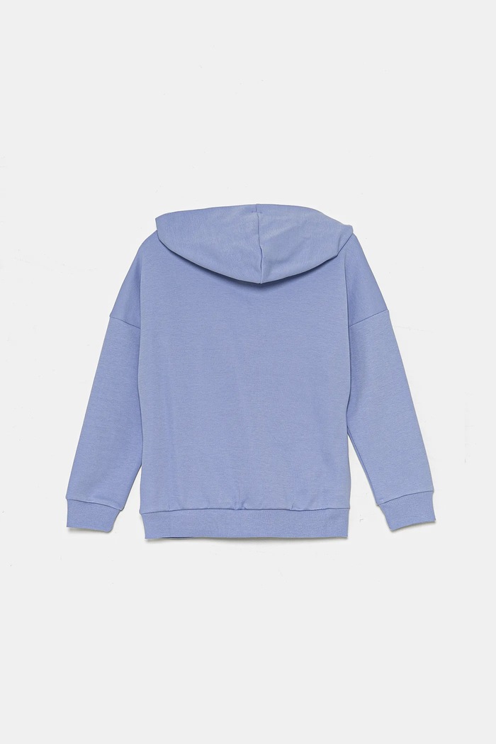 Chłopiec adidas bluza U FI LOGO HD IX3642 fioletowy